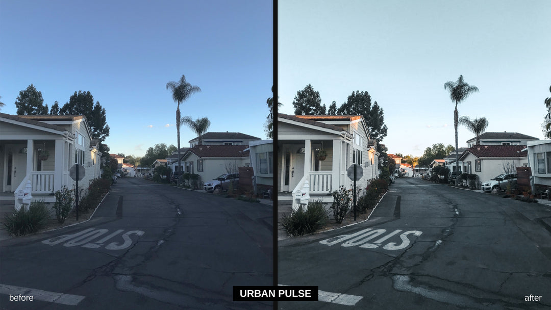 Urban Pulse - iPhone Pro Lightroom preset before and after