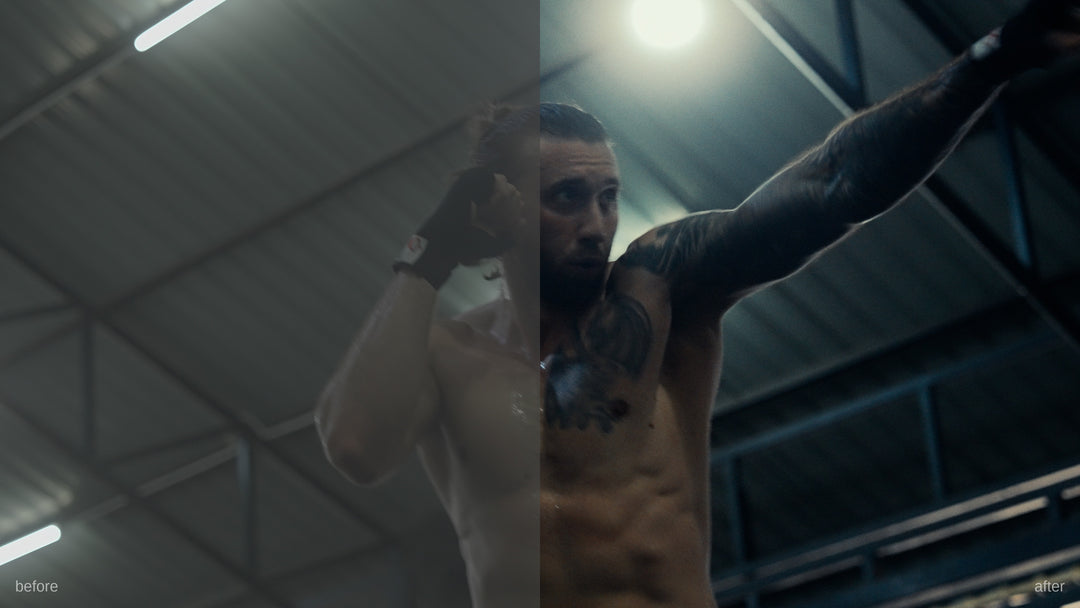 PP Core LUT Pack applied to Muay Thai footage, Chiang Mai - cinematic color grade
